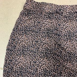 SHEIN Animal Print Womens Mini Skirt